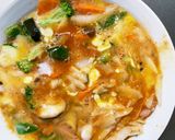お一人様野菜たっぷりオムライス味親子丼風作り方16写真