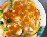 お一人様野菜たっぷりオムライス味親子丼風作り方17写真