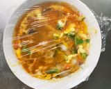 お一人様野菜たっぷり洋風さっぱり親子丼風作り方18写真