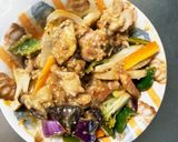 簡単フルーティー梅味豚こま大根青椒肉絲風作り方14写真
