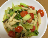 青梗菜とあるもの炒め(味付けすきやきたれ作り方5写真