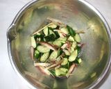 茗荷きゅうりの蜂蜜ドレッシング♪簡単作り方4写真