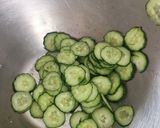 キュウリ竹輪&みょうが☆火を使わない朝食作り方1写真