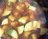 とろろ昆布とズッキーニのお味噌汁作り方2写真