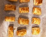 スクランブルエッグとパンとパイの朝ごはん作り方8写真