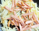 じゃがいもと豆苗のカレー炒め。作り方3写真