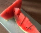 スイカをメロンの様にカット作り方1写真