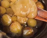 ふっくらまんまる　蜂蜜で煮る梅煮作り方7写真