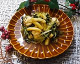 水菜と油揚げのさっぱり煮びたし作り方3写真