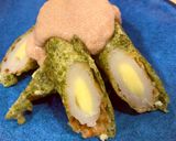 明太ソースのチーズ磯部揚げ作り方5写真