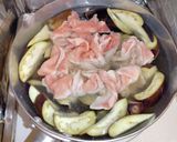 茄子と茗荷と豚肉のかき玉味噌汁作り方4写真