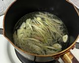 大葉とみょうがの和風オイルパスタ作り方2写真