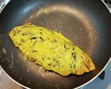 大豆とひじき煮入りオムレツ(卵焼き)作り方5写真