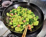 農家の食卓〜茎レタスのバター醤油炒め〜作り方4写真