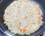 ツナ入りお好み焼き　離乳食後期作り方4写真