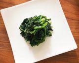 【簡単】ほうれん草の黒ごまあえ☆和食作り方1写真