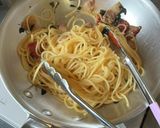 ドライトマトとパンチェッタのスパゲッティ作り方9写真