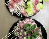 ホットプレートで簡単!豚バラの野菜巻き作り方2写真