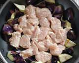 鶏むね肉と茄子の旨塩レモン照り焼き。作り方6写真