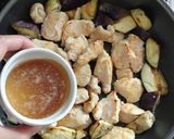 鶏むね肉と茄子の旨塩レモン照り焼き。作り方8写真