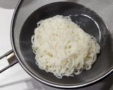 レンジで茹でる。酢味噌素麺作り方3写真