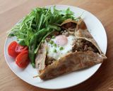 そば粉のガレット・椎茸香る挽肉作り方8写真