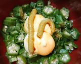 簡単！激ウマ！オクラ納豆おかかわさびマヨ作り方3写真