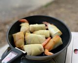 パクチー香るえび春巻き作り方6写真