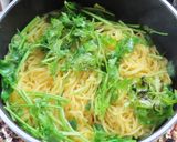 豚肉と香菜と青唐でトウモロコシ麺焼きそば作り方9写真