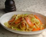 日曜お昼のカレー焼うどん作り方6写真