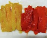 味しみしみ赤・黄パプリカのマリネ作り方4写真
