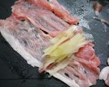 簡単！みょうがの茎の肉巻き作り方2写真