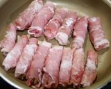 簡単！みょうがの茎の肉巻き作り方4写真