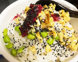 卵と枝豆と梅の天然塩おにぎり作り方4写真