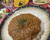 リメイク!簡単【キーマカレーチャーハン】作り方1写真