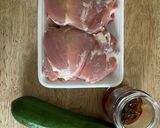 鶏のドライトマト入りハーブ焼き 作り方1写真