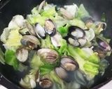 アサリときゃべつの蒸し煮作り方3写真