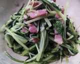 水菜のパンチェッタ炒め作り方6写真