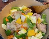 塩麹で⭐︎チキンのトマト煮込み作り方4写真