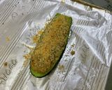 ズッキーニボートのカレーツナマヨ焼き作り方7写真