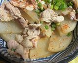 冷製豚バラ大根（からし醤油）作り方4写真