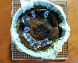 きめ細やか抹茶のバスクチーズケーキ作り方13写真