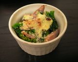 お弁当にも♪菜の花とハムのココット作り方5写真