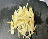 じゃがいもの千切りの塩炒め作り方1写真