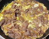 ちょっと贅沢牛とじ丼作り方4写真