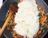 今日の鮭チャーハン作り方4写真