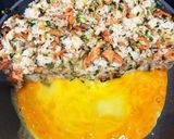 今日の鮭チャーハン作り方5写真
