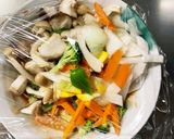 お一人様野菜たっぷりピリ辛コク旨親子丼風作り方10写真