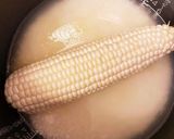 白いとうもろこしのご飯　ひげ入り(^^)作り方2写真