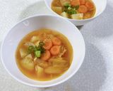 残り野菜でキムチスープ作り方10写真